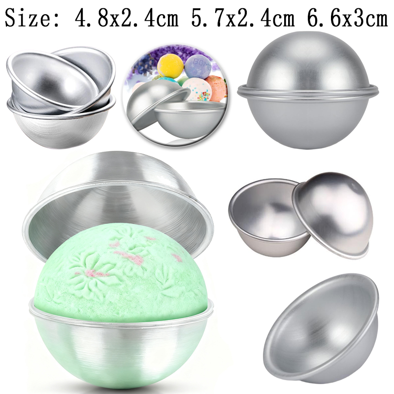 Bath Bomb Mold - 6 stuks bolvormige badvormen, doe-het-zelf zeepmaakset,