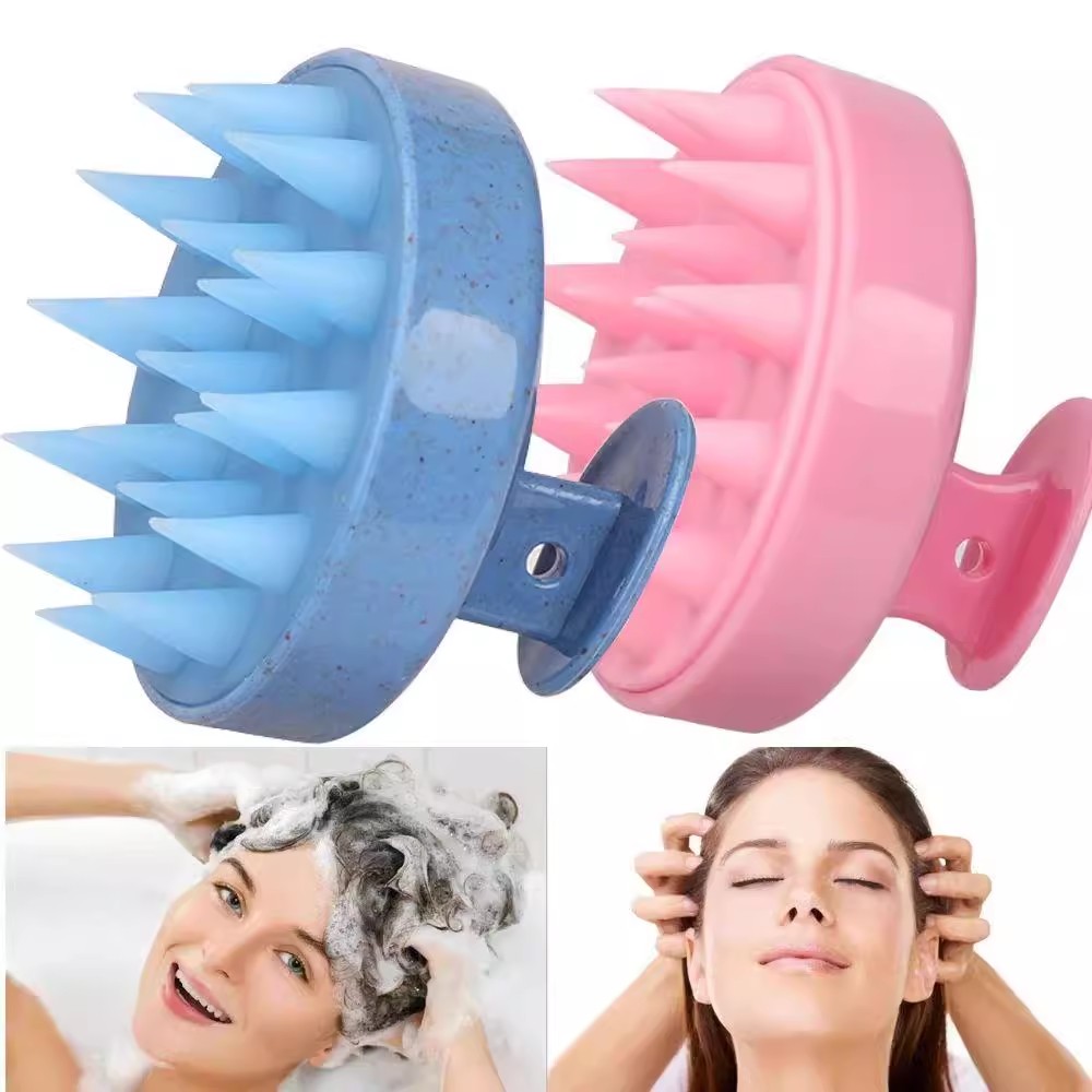 Dry Brush Body - Siliconen Shampoo Opzetborstel Hoofdhuid Massage Kam