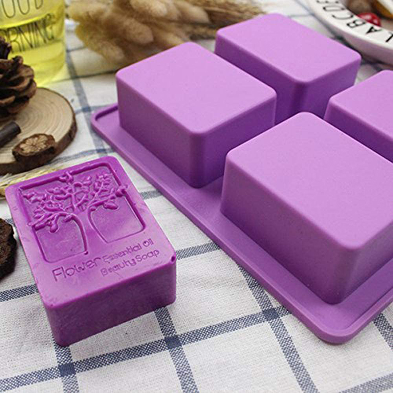 Bath Bomb Mold - Rechthoek Levensboom Siliconen Zeep Mal Bloem