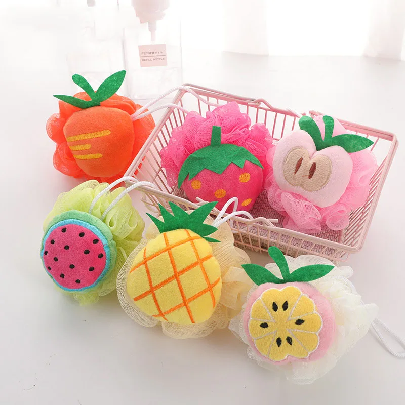 Dry Brush Body - Cartoon Fruit Bad Bal Spons voor