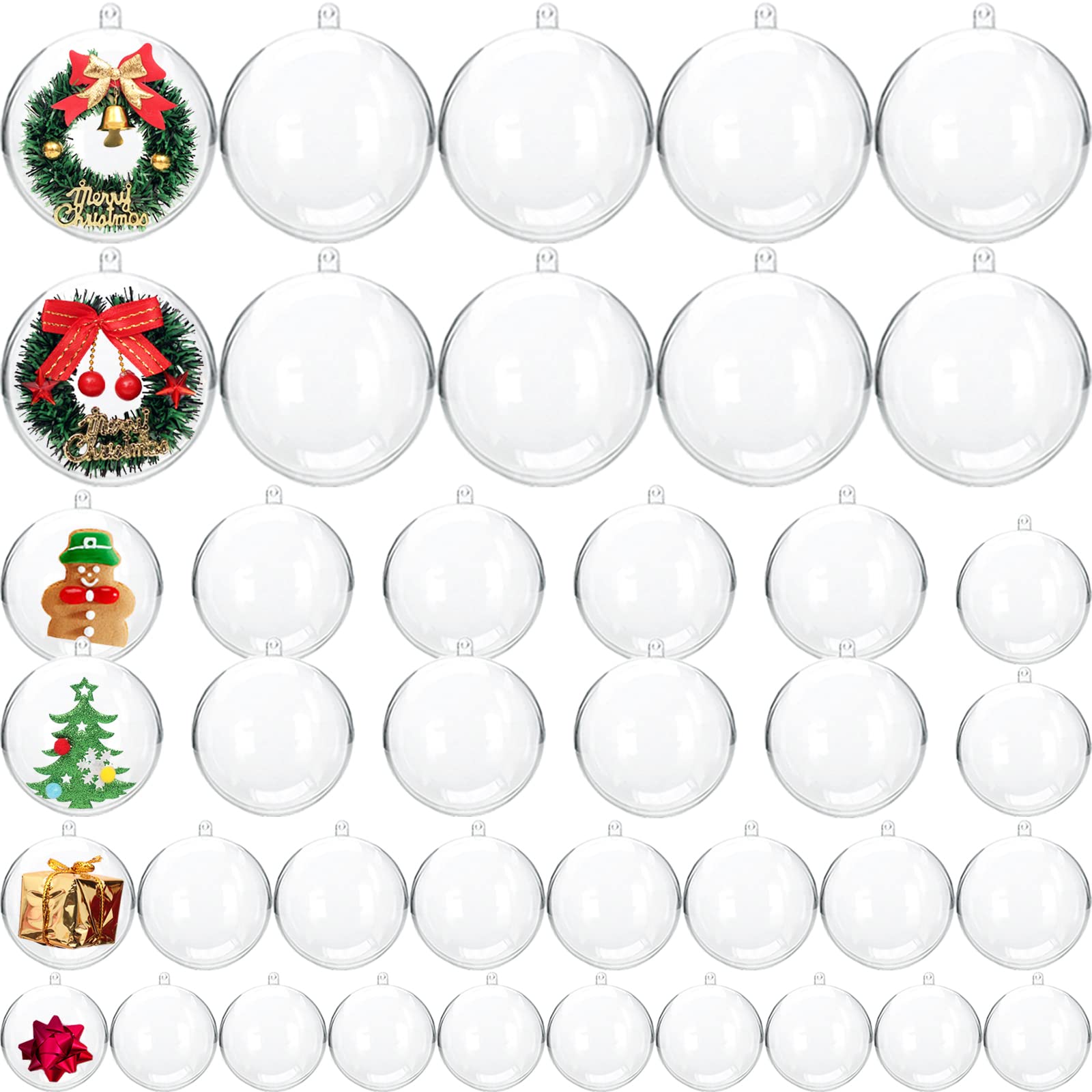 Bath Bomb Mold - Clear Plastic Ornamenten Ballen, Transparante Invulbare