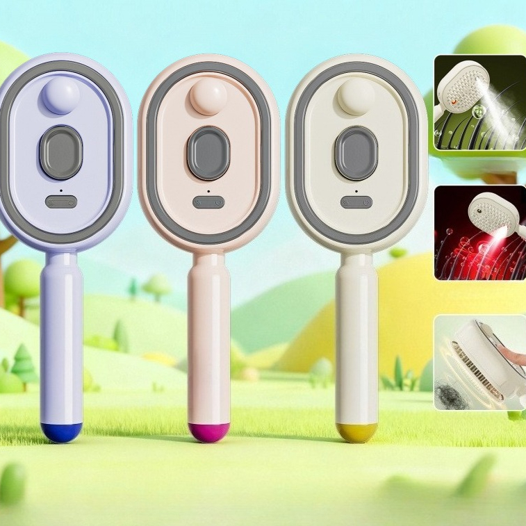 Dry Brush Body - Multifunctionele massageborstel Elektrische stoom haarborstel USB-C