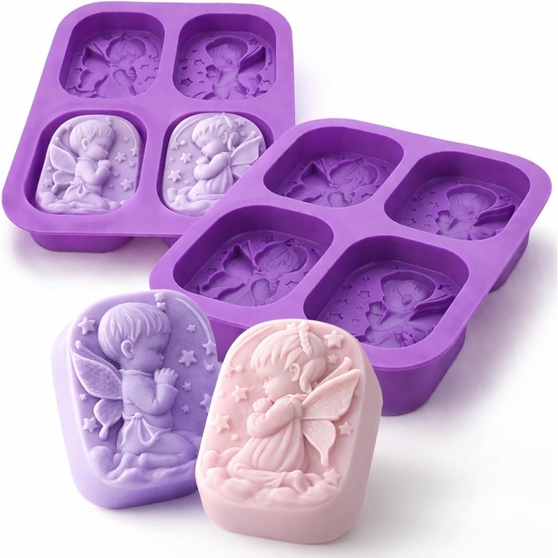 Bath Bomb Mold - Engel siliconen mal voor zeep maken,