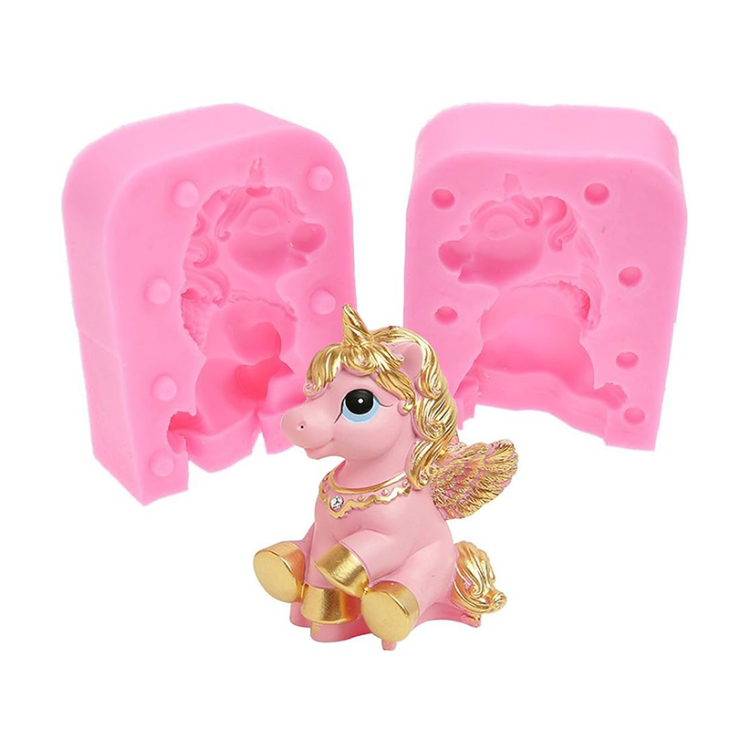 Bath Bomb Mold - 3d Eenhoorn Siliconen Fondant Mal Voor