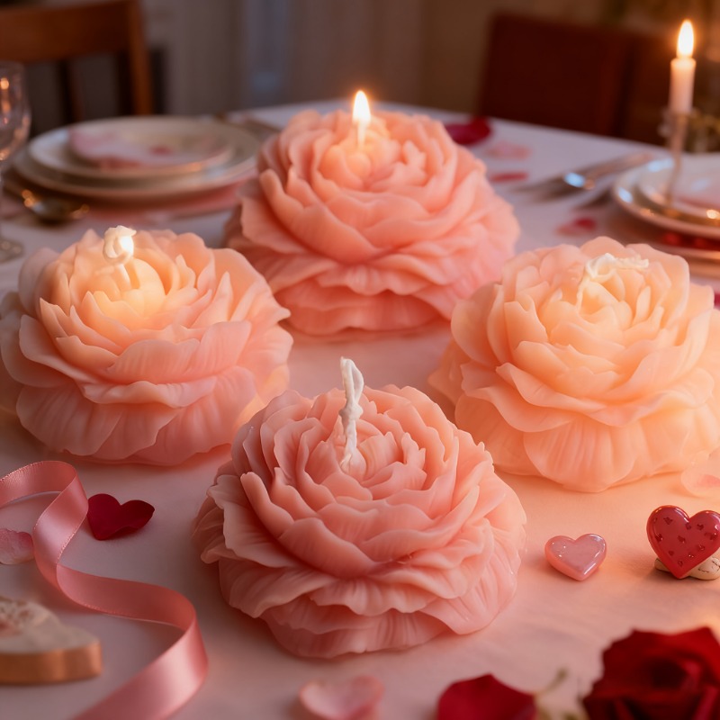 2 stuks pioenroos bloem geweve - Bath Bomb Mold recensie en prijs