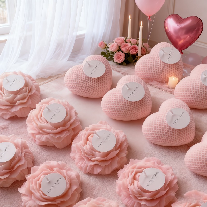 2 stuks pioenroos bloem geweve - Bath Bomb Mold recensie en prijs