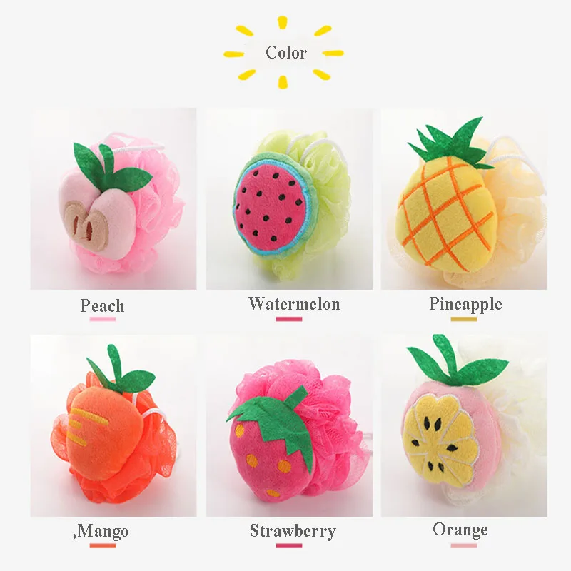 Cartoon Fruit Bad Bal Spons vo - Dry Brush Body recensie en prijs