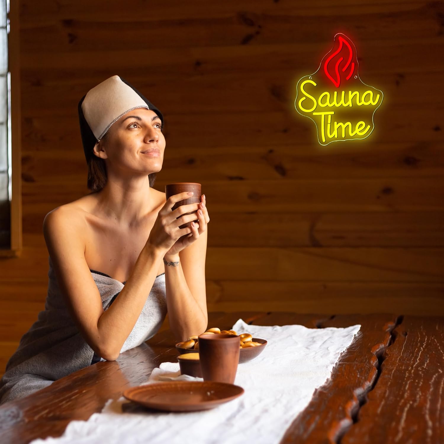 Sauna Tijd Neonbord Home Spa N - Spa Wellness Gym recensie en prijs