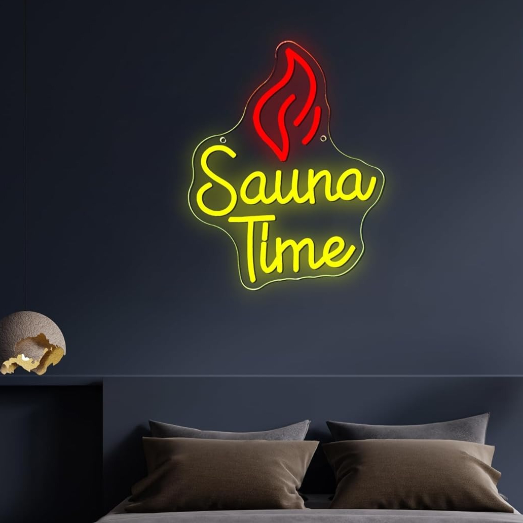Sauna Tijd Neonbord Home Spa N - Spa Wellness Gym recensie en prijs