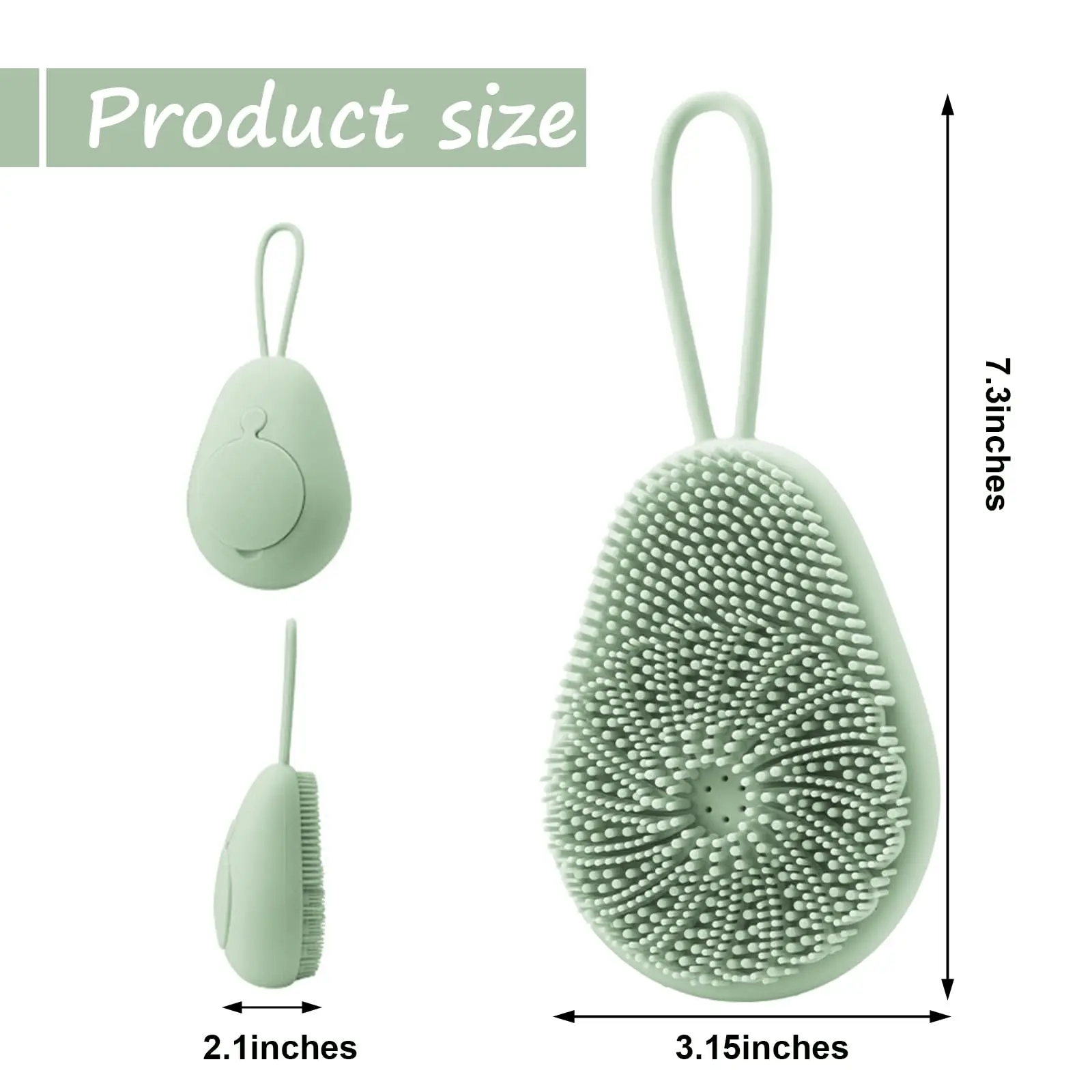 1pc Siliconen Body Scrubber Ex - Dry Brush Body recensie en prijs