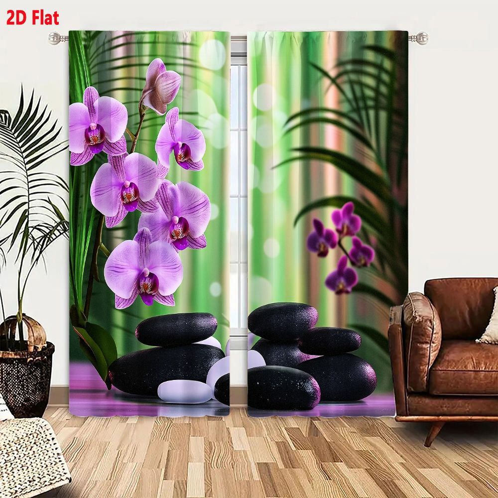 2D plat, 2 stuks paarse orchid - Spa And Wellness Hotel recensie en prijs