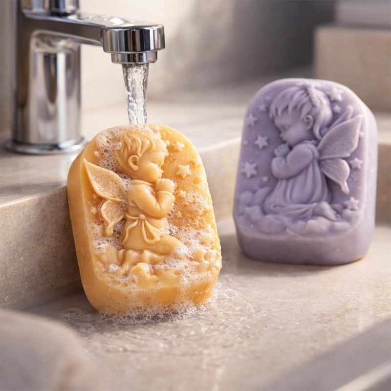 Engel siliconen mal voor zeep  - Bath Bomb Mold recensie en prijs
